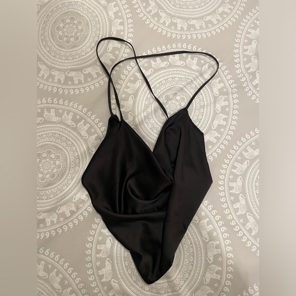 ASOS DESIGN Backless Cowl Neck Top size 12 - Picture 5 of 6